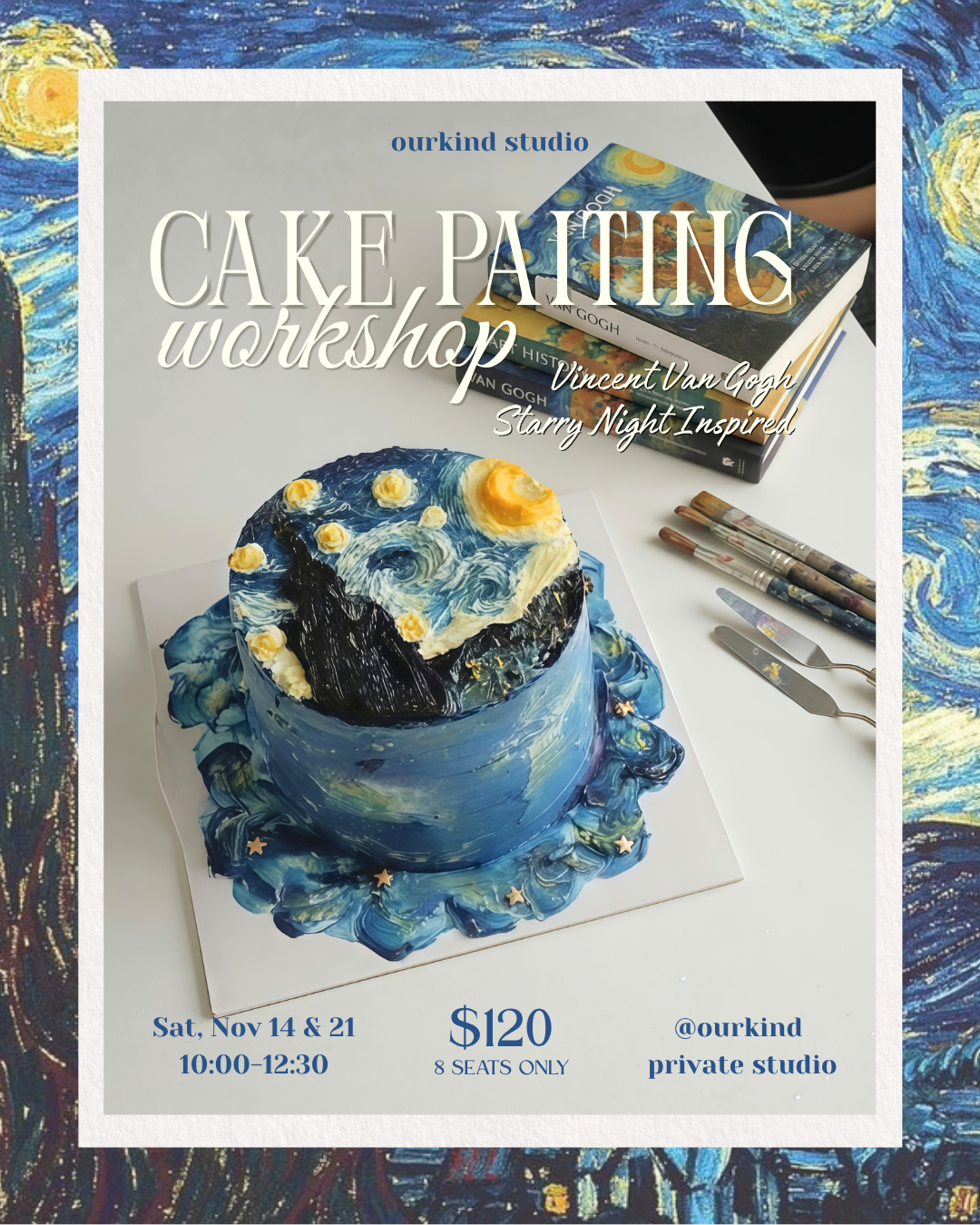 Van Gogh inspired - Cake Painting (Nov 14)
