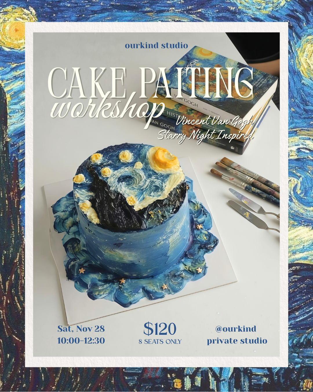 Van Gogh inspired - Cake Painting (Nov 28)