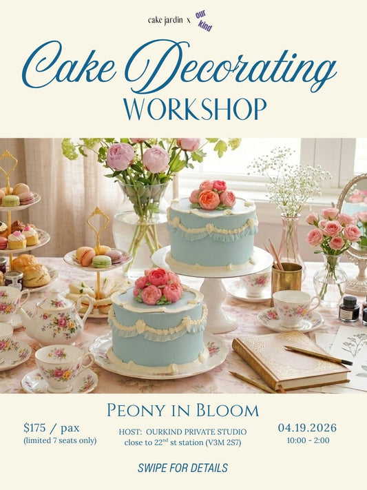 Peony Vintage Cake Workshop